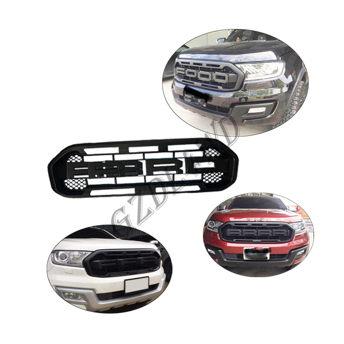 SUV Racing Accessories Ford Everest Front Grill Cover 2015-2020 With Led Light