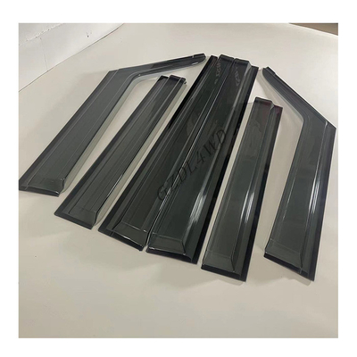 Matte Black Window Rain Guard For Defender 2020 Acrylic Plastic Window Visors